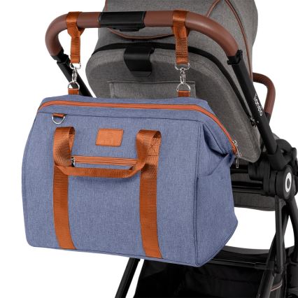 Lionelo - Borsa fasciatoio per passeggino IDA Blue Denim