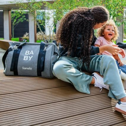 Lionelo - Borsa fasciatoio per passeggino IDA Grigio Cemento