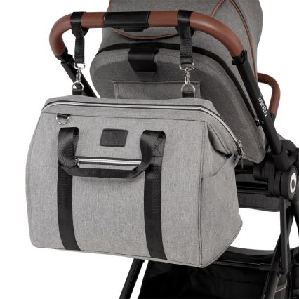 Lionelo - Borsa fasciatoio per passeggino IDA Grigio Cemento