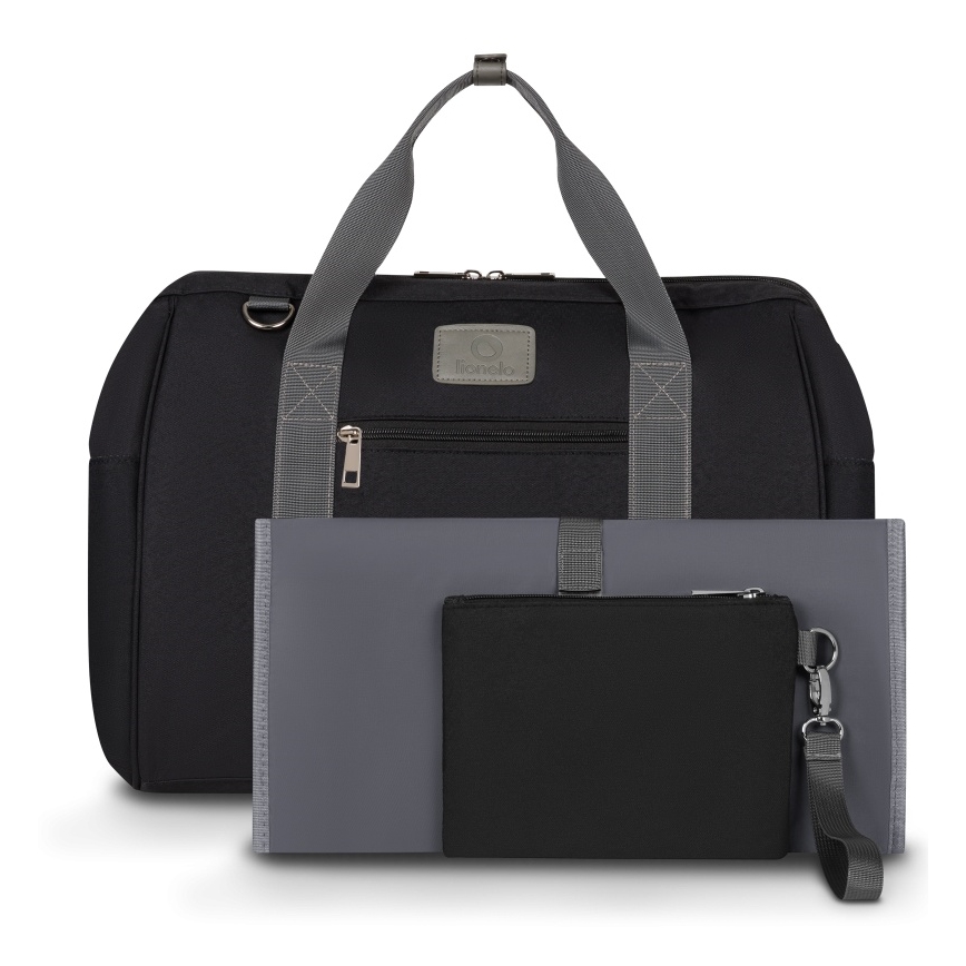 Lionelo - Borsa fasciatoio per passeggino IDA Nero Onice