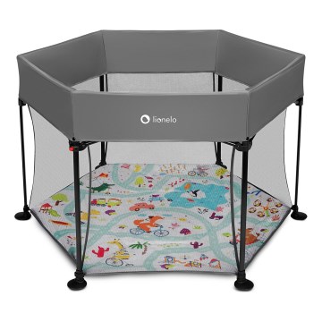 Lionelo - Box giochi ROEL Grey Multicolor