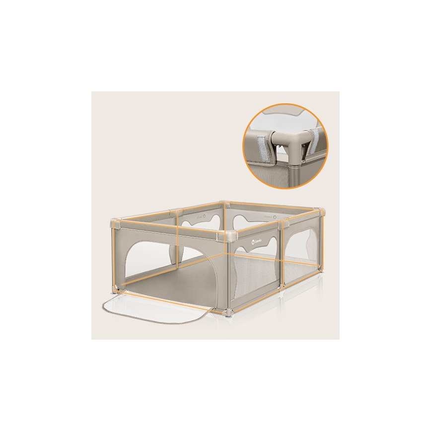 Lionelo - Box giochi WILLOW beige
