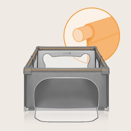 Lionelo - Box giochi WILLOW grigio