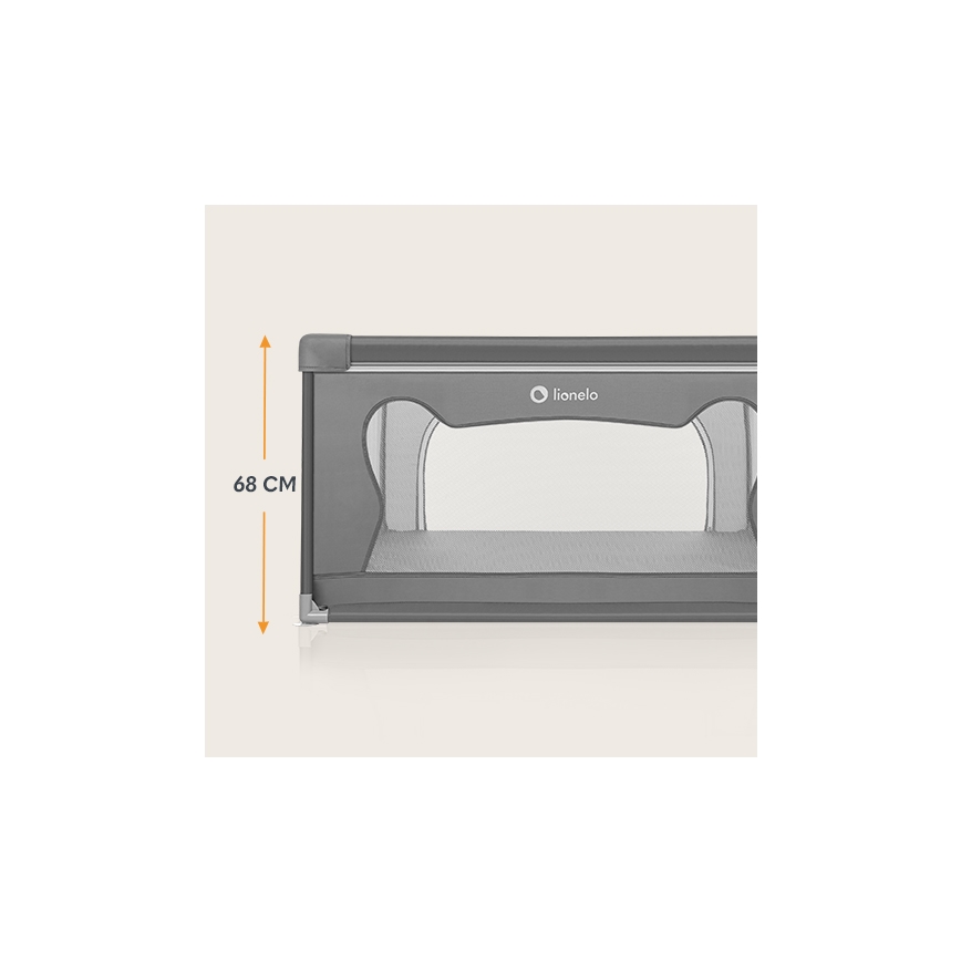 Lionelo - Box giochi WILLOW grigio