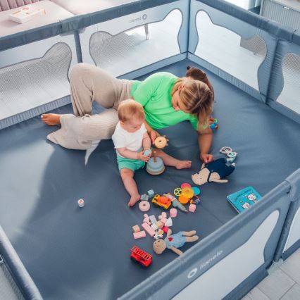Lionelo - Box giochi WILLOW XL grigio