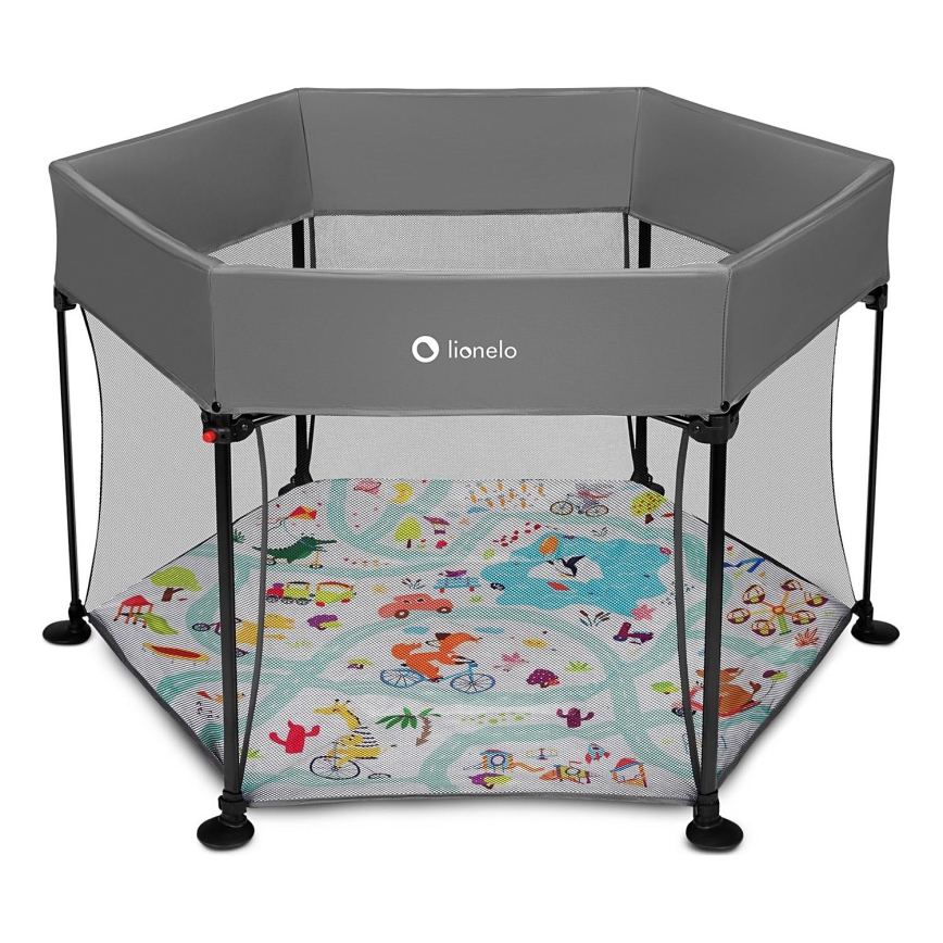 Lionelo - Box gioco ROEL Grigio Multicolore