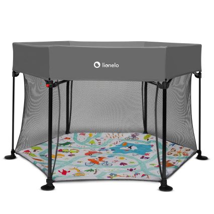 Lionelo - Box gioco ROEL Grigio Multicolore