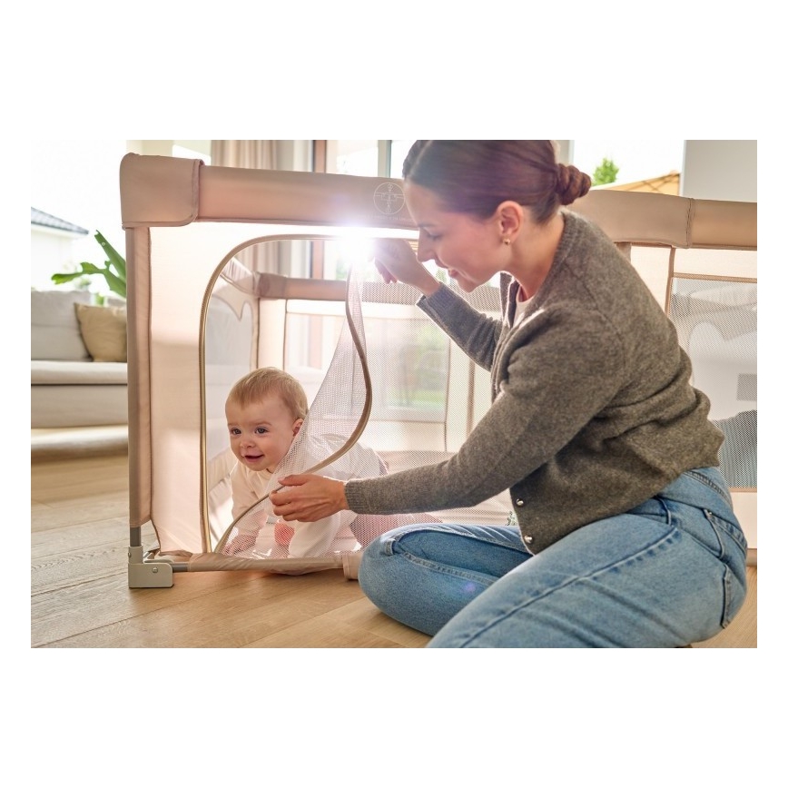 Lionelo - Box per bambini FLORENCE Beige Sabbia