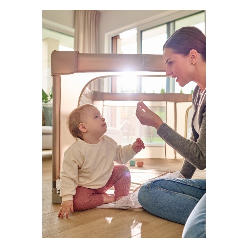 Lionelo - Box per bambini FLORENCE Beige Sabbia