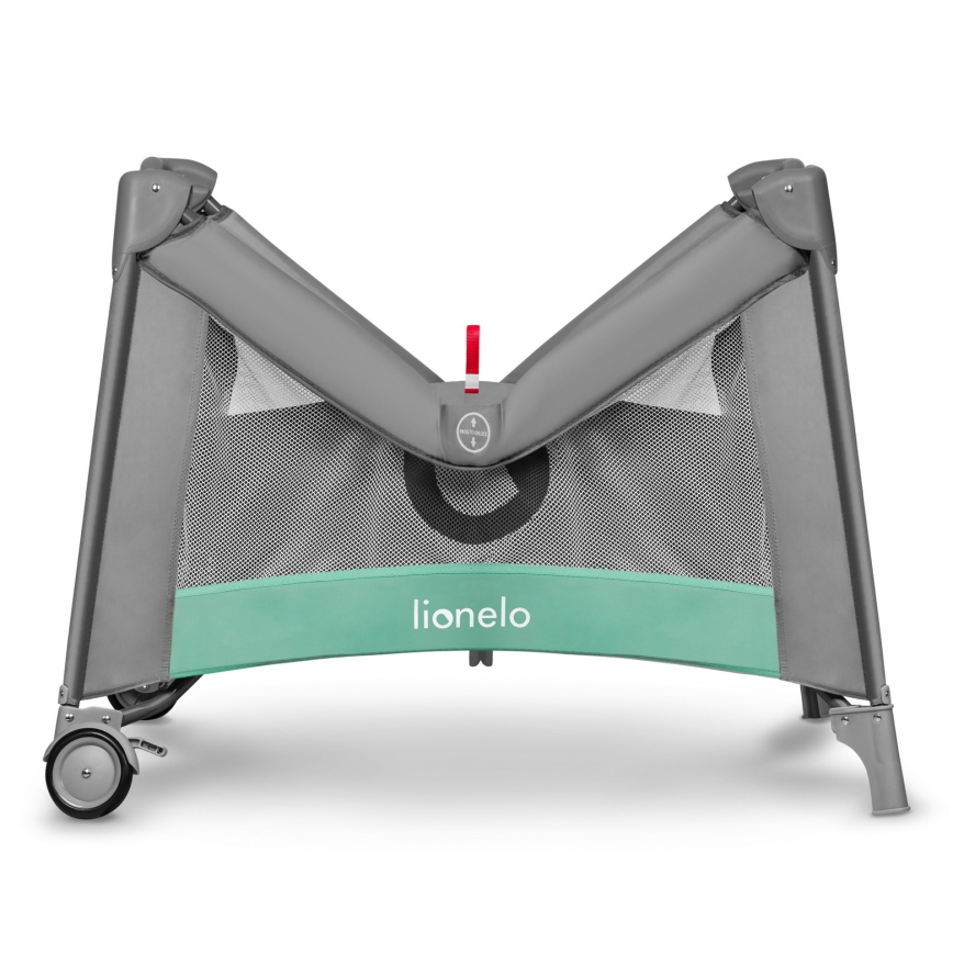 Lionelo - Box per bambini MILLE Grigio Verde