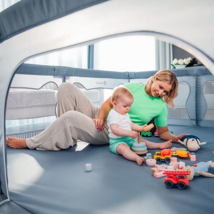 Lionelo - Box per bambini WILLOW XL grigio