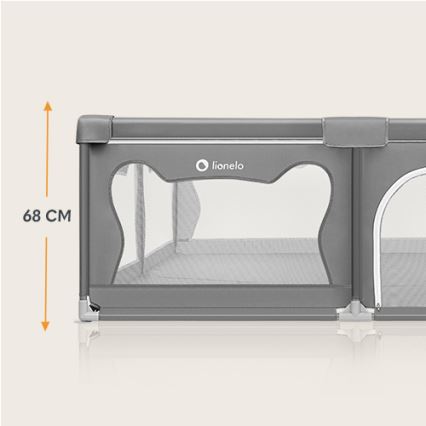 Lionelo - Box per bambini WILLOW XL grigio
