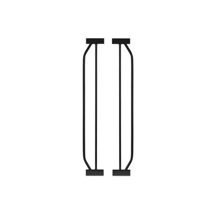 Lionelo - Cancello di sicurezza TRUUS SLIM nero/marrone