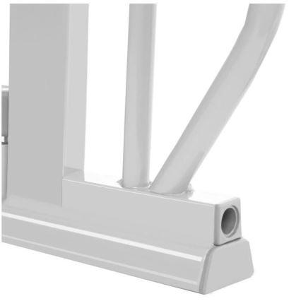 Lionelo - Cancello di sicurezza TRUUS SLIM LED 1xAAA grigio