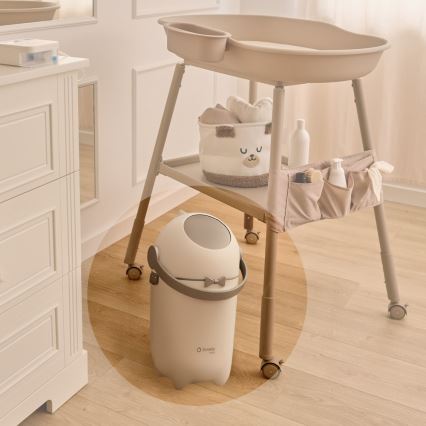 Lionelo - Cestino per pannolini PUREBIN 10 l Bianco