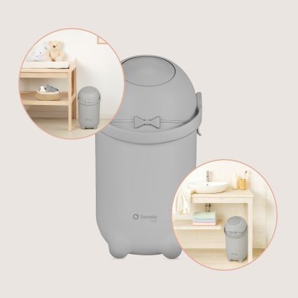 Lionelo - Contenitore per pannolini PUREBIN 10 l Grigio