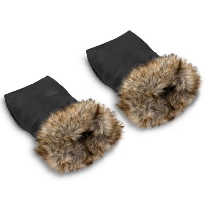 Lionelo - Coprimanopole per passeggino HANDMUFF Nero