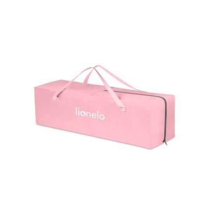 Lionelo - Culla da viaggio STEFI rosa/grigio