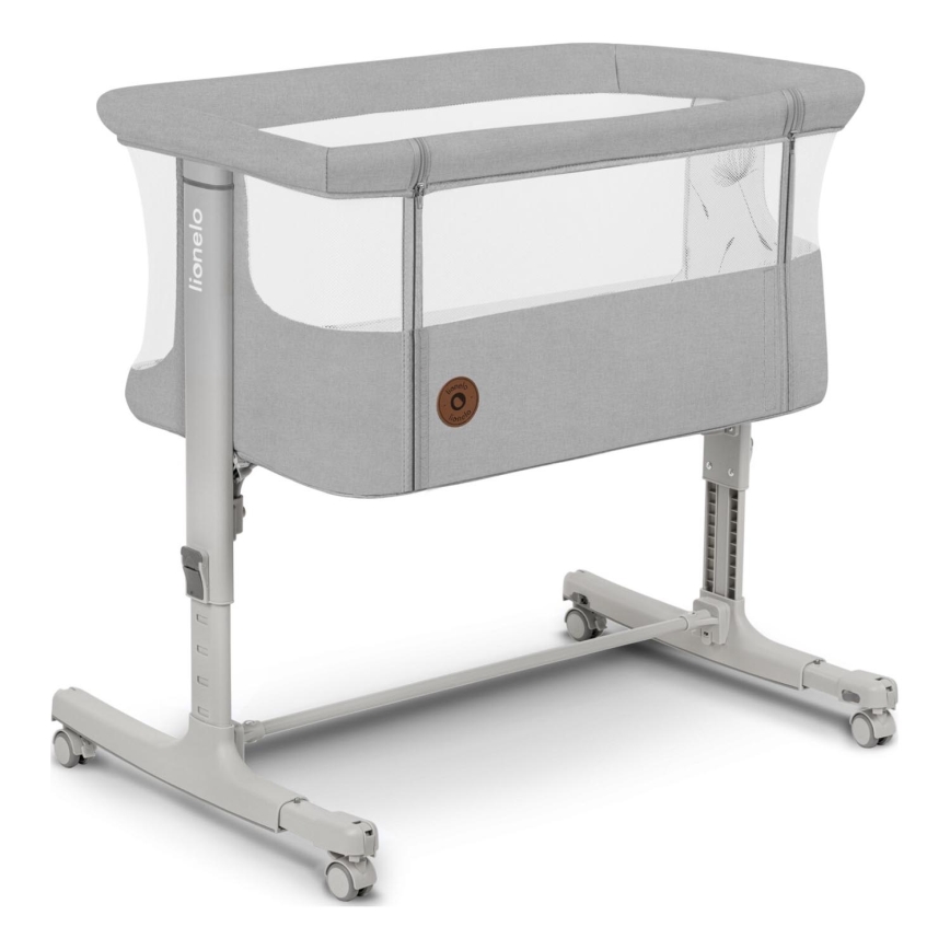 Lionelo - Culla per bambini 3in1 AURORA grigio