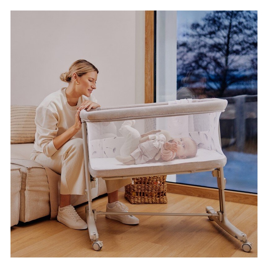 Lionelo - Culla per bambini 3in1 AURORA grigio
