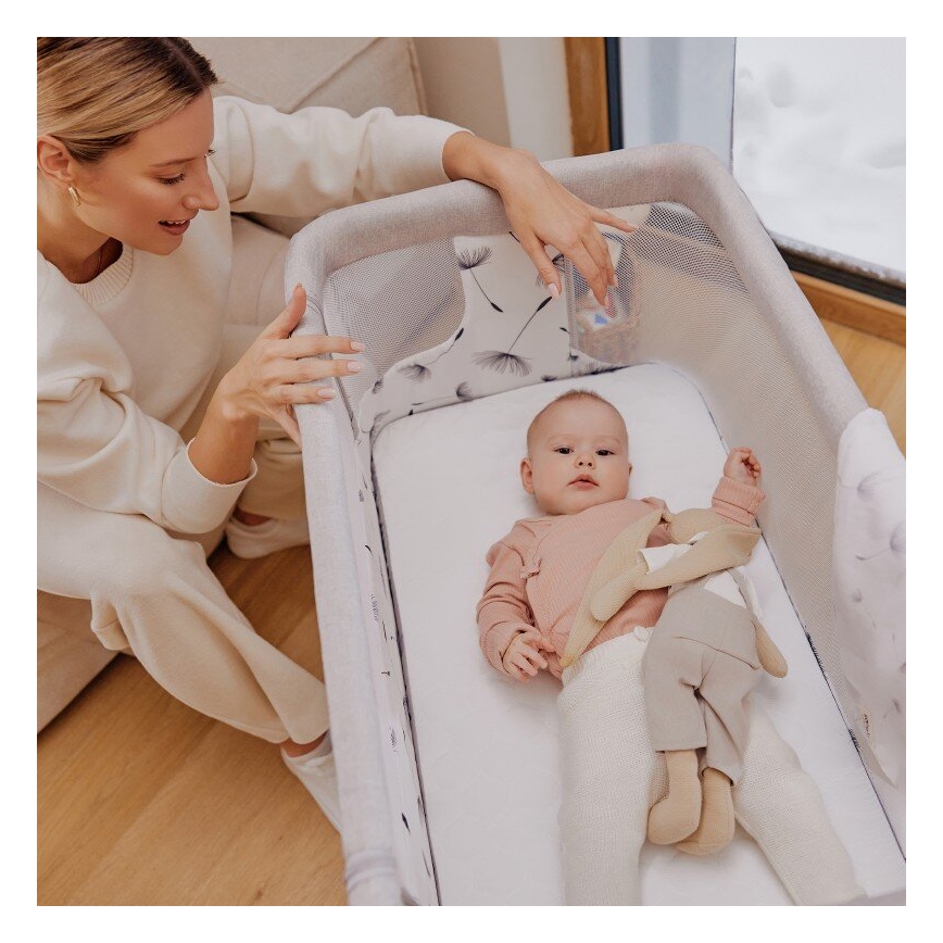 Lionelo - Culla per bambini 3in1 AURORA grigio