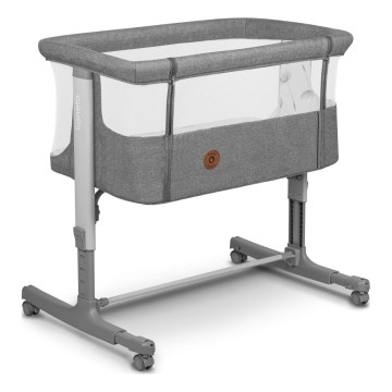 Lionelo - Culla per bambini 3in1 AURORA grigio scuro