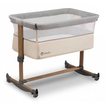 Lionelo - Culla per bambini 3in1 LEONIE grigio/beige