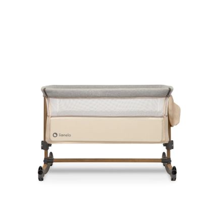 Lionelo - Culla per bambini 3in1 LEONIE grigio/beige
