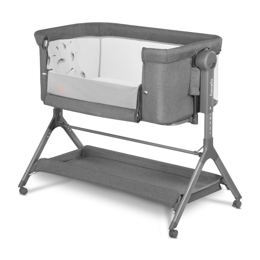 Lionelo - Culla per bambini 3in1 LEONIE PLUS grigio