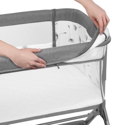 Lionelo - Culla per bambini 3in1 LEONIE PLUS grigio