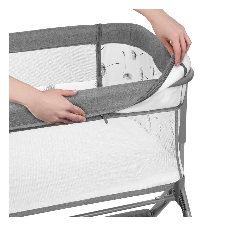 Lionelo - Culla per bambini 3in1 LEONIE PLUS grigio