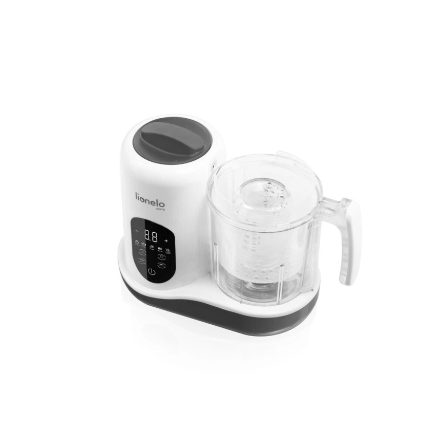 Lionelo - Cuocipappa a vapore 5 in 1 BABYMENU 110W/230V bianco/grigio