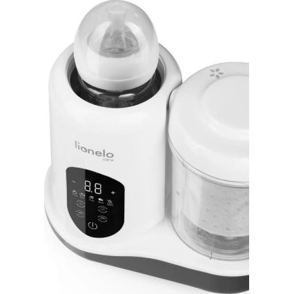 Lionelo - Cuocipappa a vapore 5 in 1 BABYMENU 110W/230V bianco/grigio