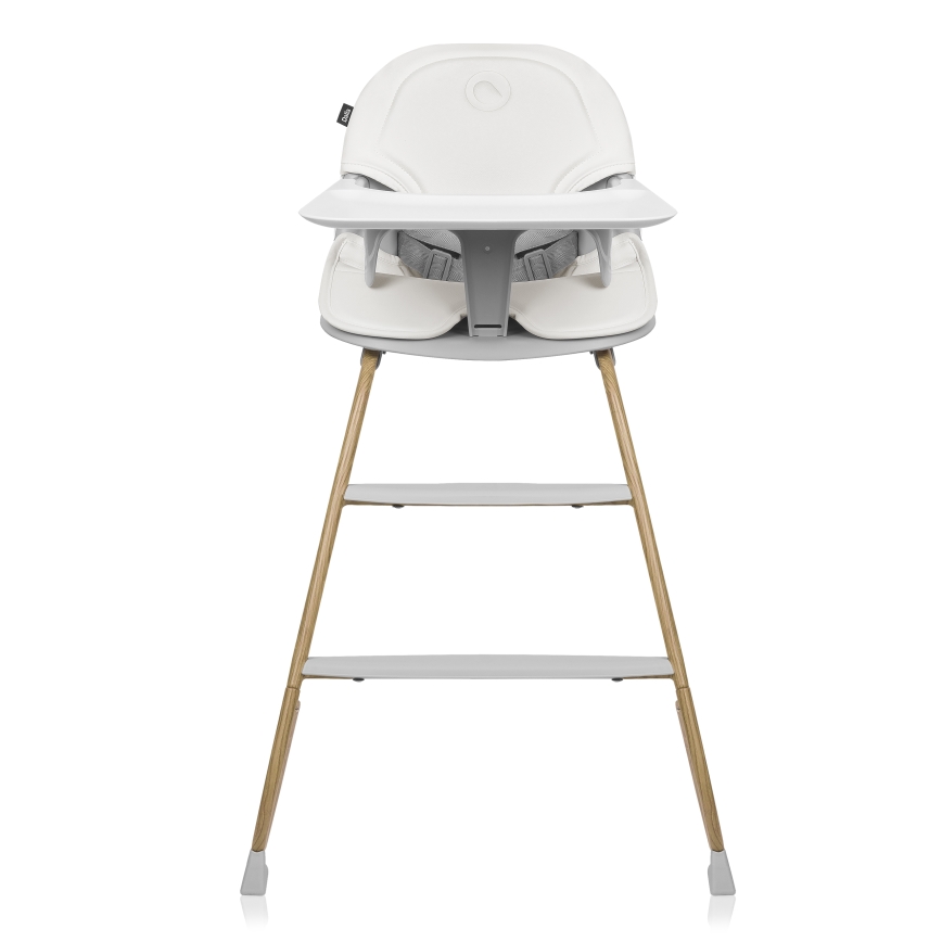 Lionelo - DALIA SET 4-in-1 Sedia da pranzo per bambini Grigio Pietra Naturale
