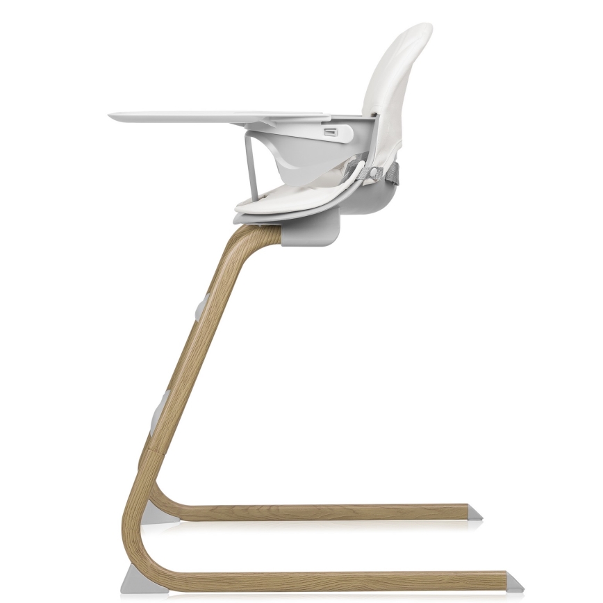Lionelo - DALIA SET 4-in-1 Sedia da pranzo per bambini Grigio Pietra Naturale