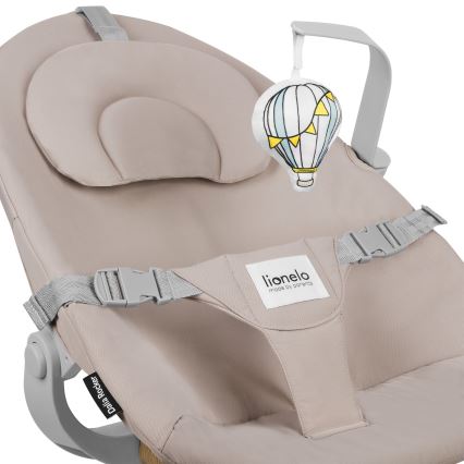 Lionelo - DALIA SET 4-in-1 Sedia da pranzo per bambini Grigio Pietra Naturale