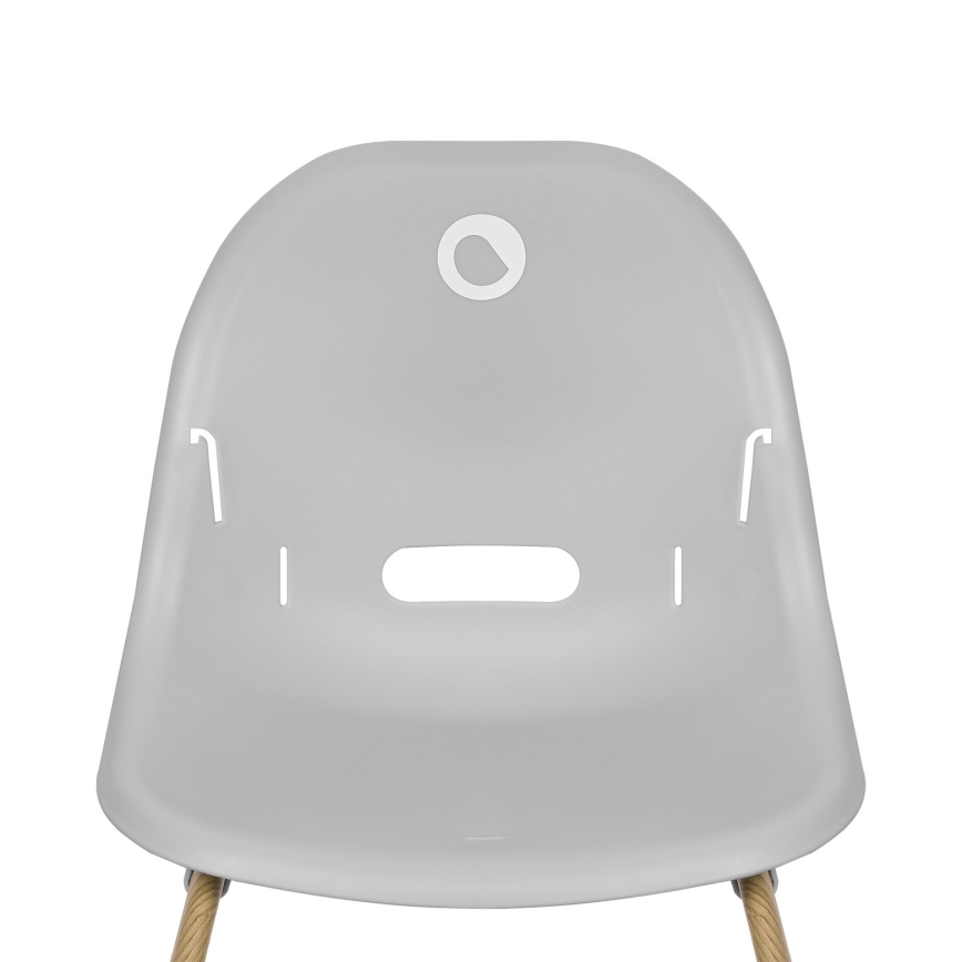 Lionelo - DALIA SET 4-in-1 Sedia da pranzo per bambini Grigio Pietra Naturale