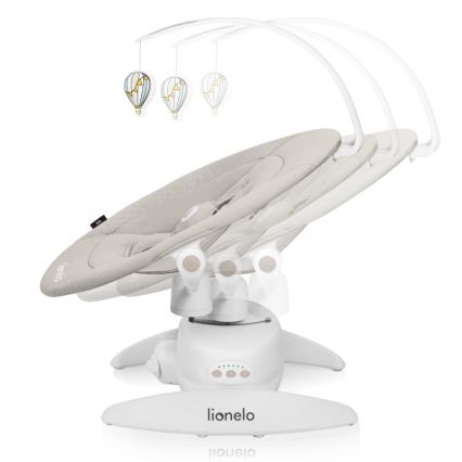 Lionelo - Dondolo musicale per bambini IRIS 4xAA Beige Sand
