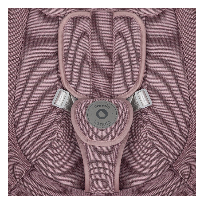Lionelo - Dondolo per bambini con melodia BLOSSOM Rosa Malva + telecomando