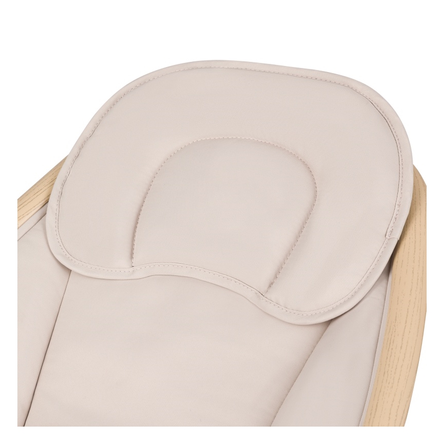 Lionelo - Dondolo per bambini con melodia OLIVIA Beige Naturale + telecomando