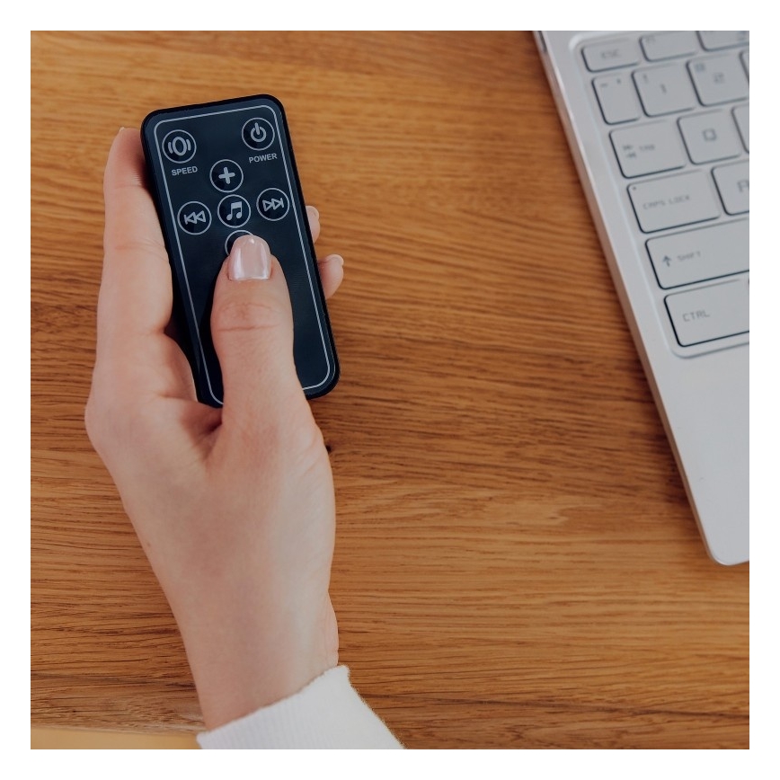 Lionelo - Dondolo per bambini con melodia RIO 4xC Beige Latte + telecomando