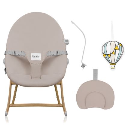Lionelo - Dondolo per bambini DALIA ROCKER Beige Sabbia