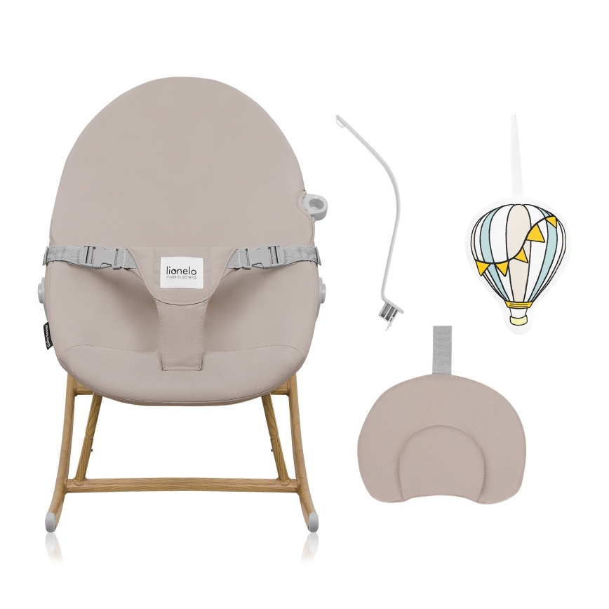 Lionelo - Dondolo per bambini DALIA ROCKER Beige Sabbia