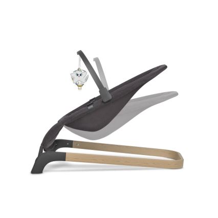 Lionelo - Dondolo per bambini JUNE antracite