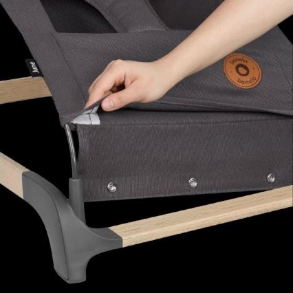 Lionelo - Dondolo per bambini JUNE antracite