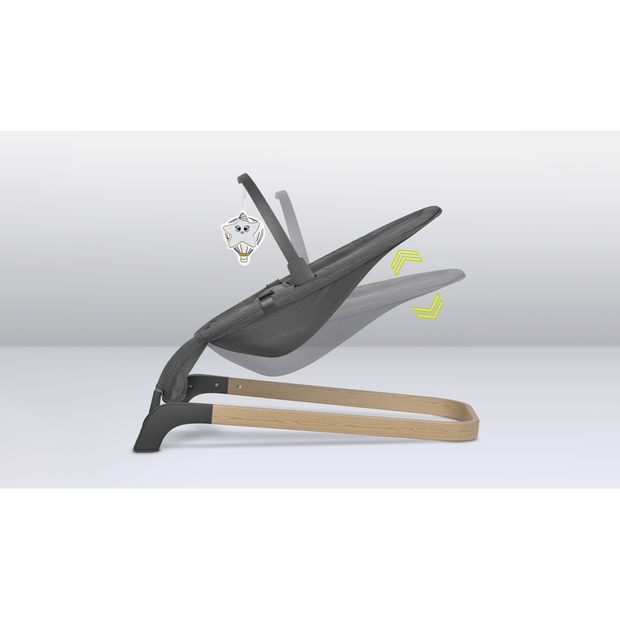 Lionelo - Dondolo per bambini JUNE grigio