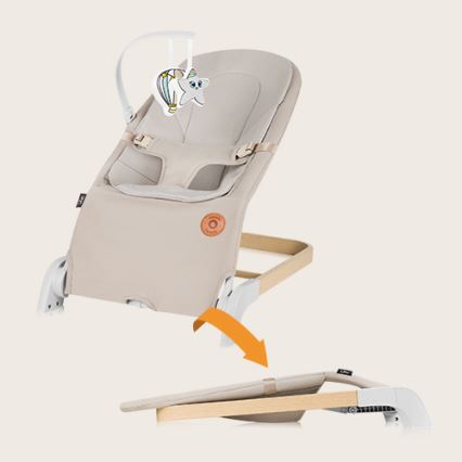 Lionelo - Dondolo per bambini LILAC beige