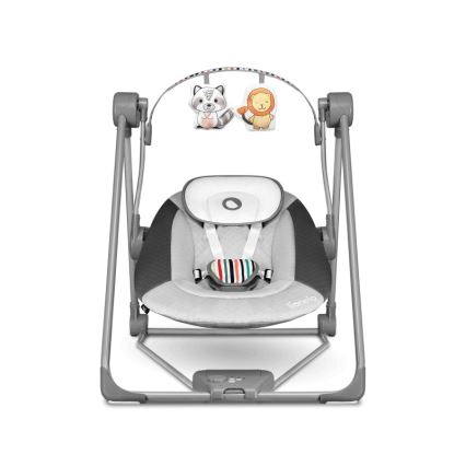 Lionelo - Dondolo per bambini OTTO 4xLR14 Cozy Grey