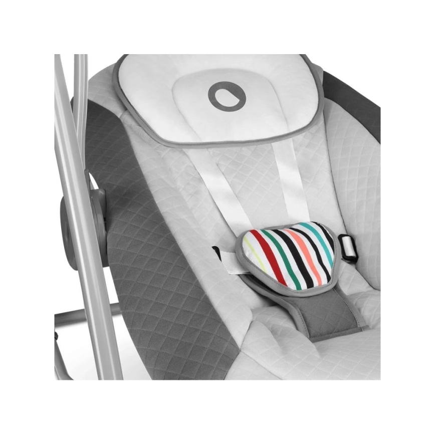 Lionelo - Dondolo per bambini OTTO 4xLR14 Cozy Grey