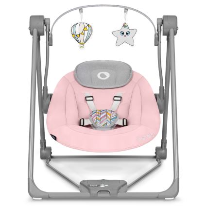 Lionelo - Dondolo per bambini OTTO 4xLR14 Rosa baby